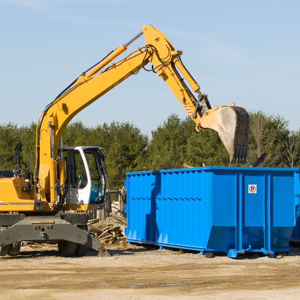 are there any restrictions on where a residential dumpster can be placed in Closter